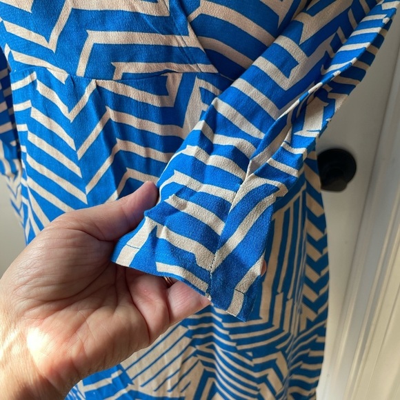 Anna Kay Geometric Print Flounce Hem Minna Dress - Picture 10 of 13